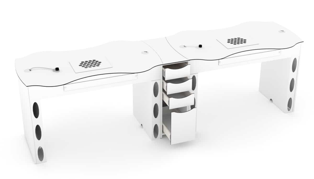 Nageltisch FantasTisch mit Absaugung Doppeltisch