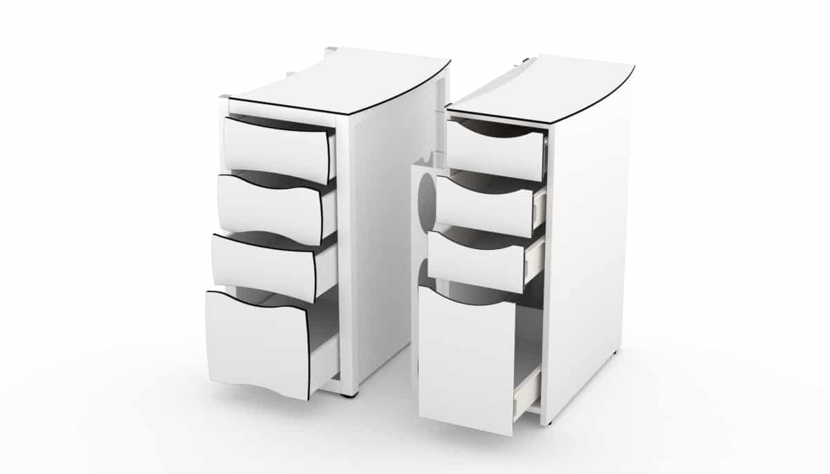 Armoire d'extension carré pour tables à clous