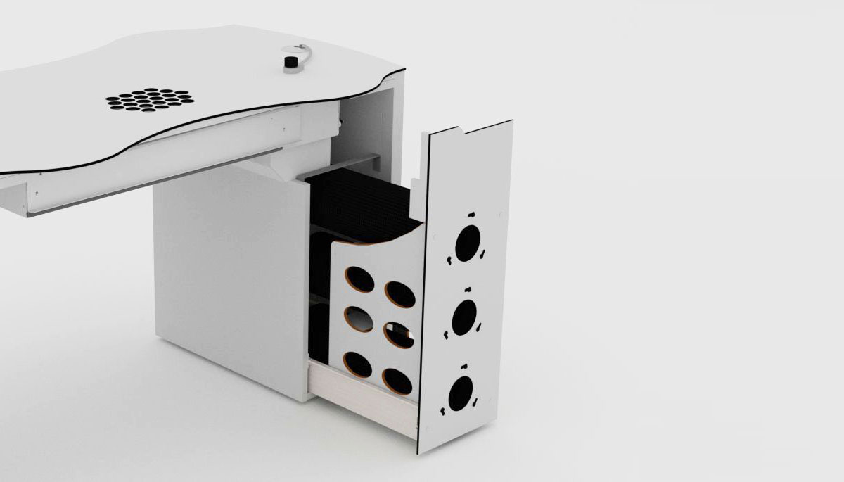 Nageltisch RomanTisch mit Aktivkohle