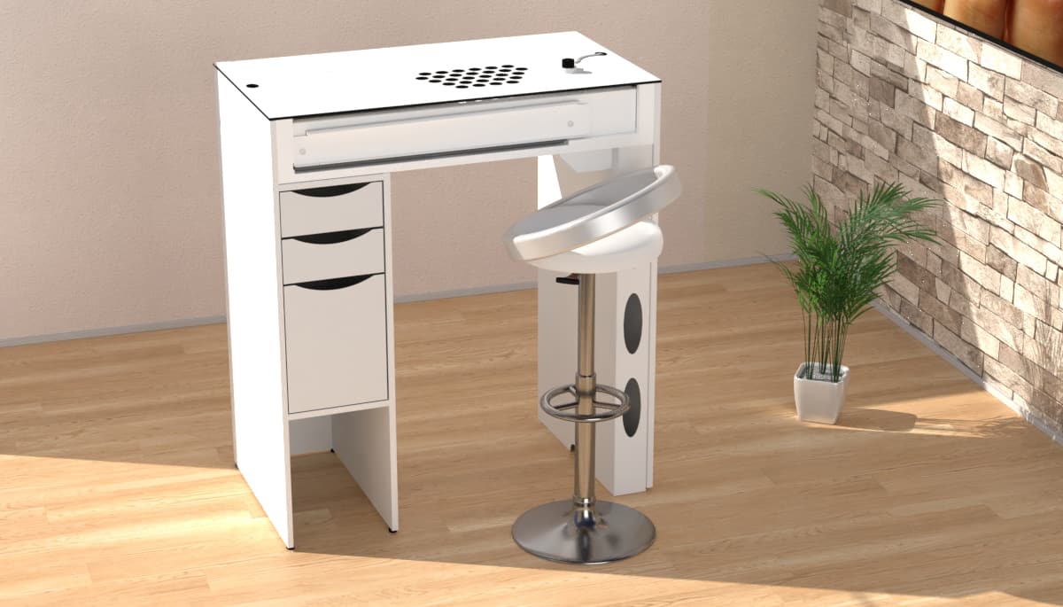 Nageltisch Nailbar mit Absaugung A400 zum stehen