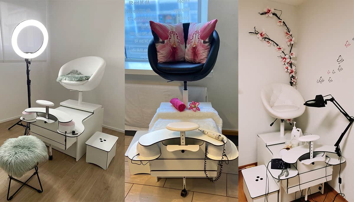 Fusspflegestuhl Kundenaufnahmen