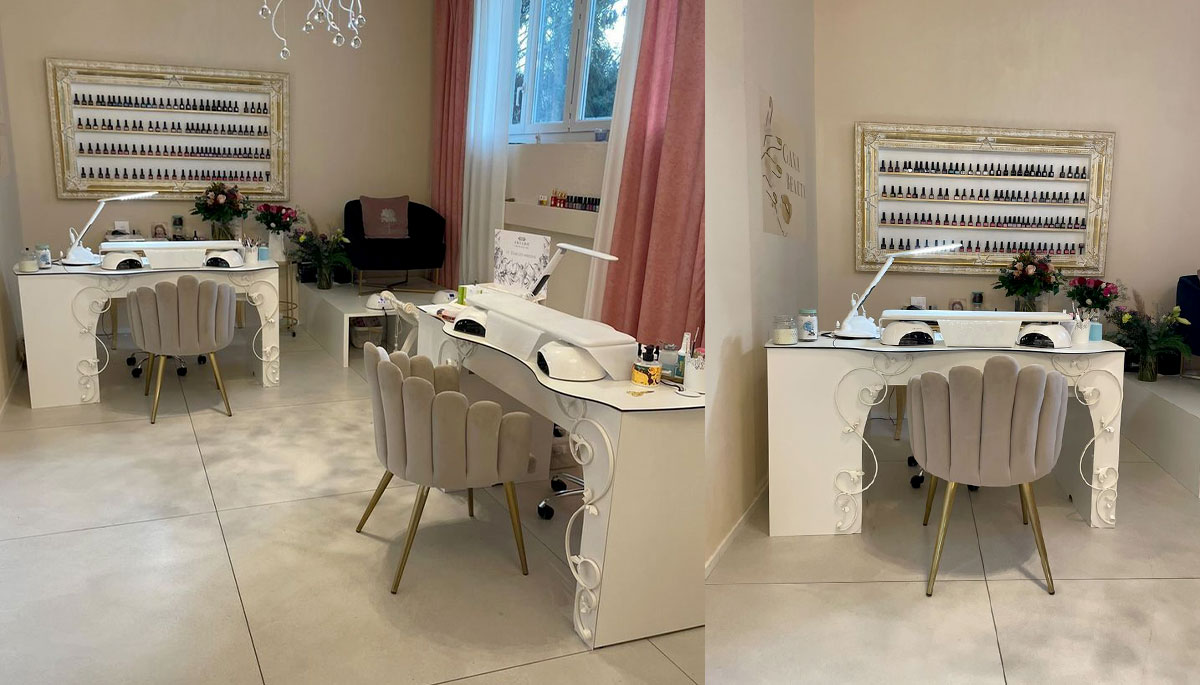 Nageltisch FantasTisch mit Handauflage und Barock - Foto Gana Nails