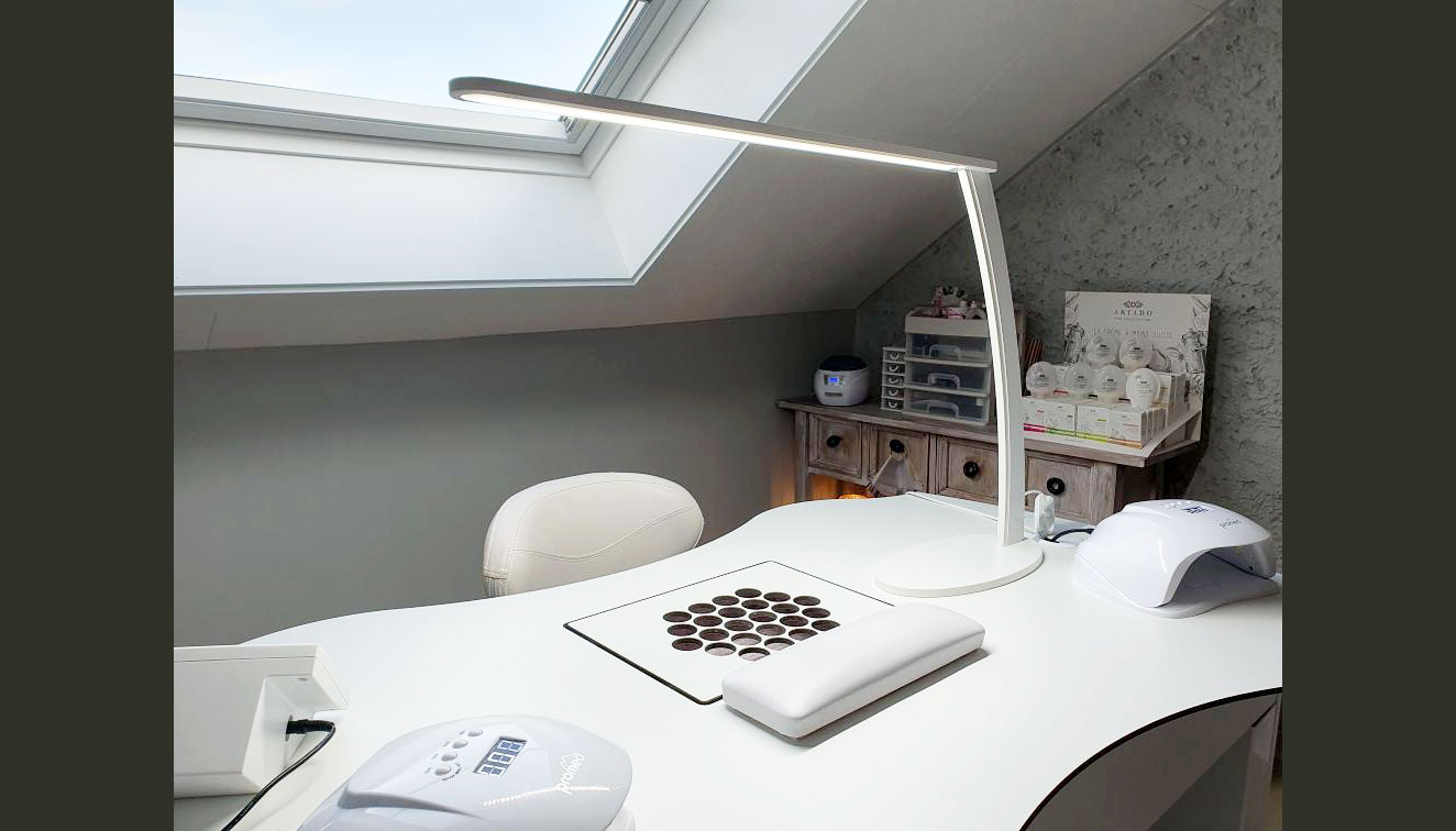 Arbeitsleuchte mit LED, Foto von OnglerieDL