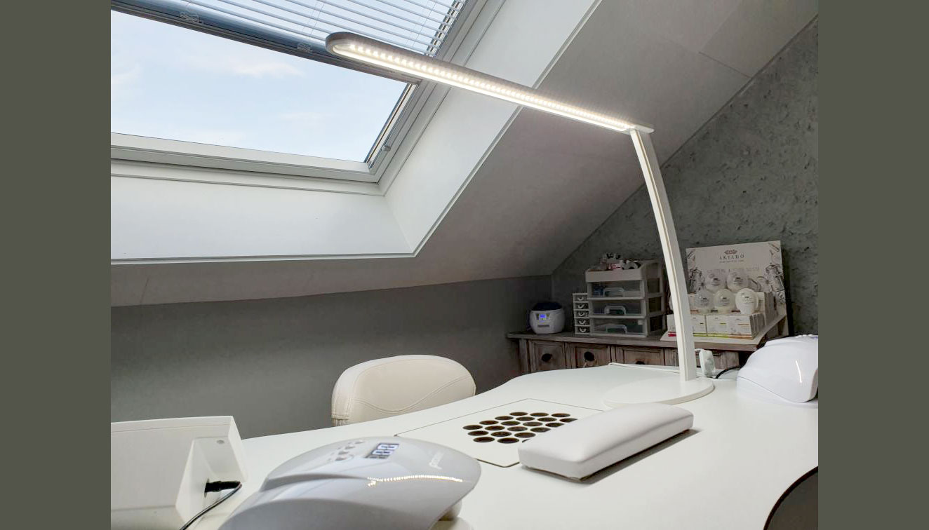 Arbeitsleuchte mit LED, Foto von OnglerieDL